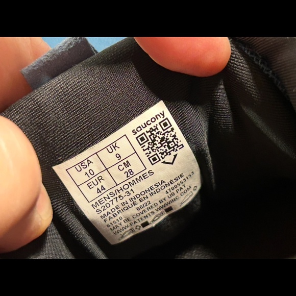 Saucony Ride 15 TR Running Shoes Sneakers Deep Sea/Lava Mens 10 - Picture 13 of 16